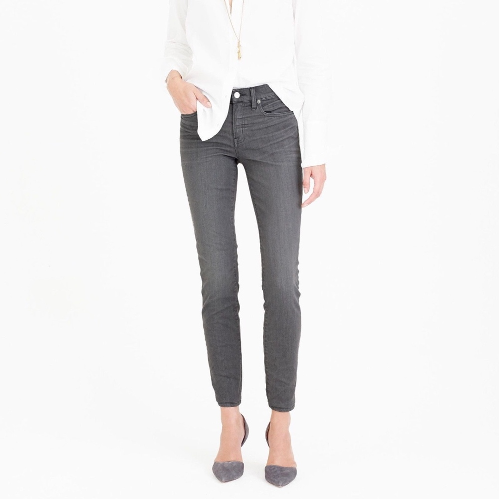 J.Crew Gray Slim Denim Toothpick Skinny Jeans - Picture 1 of 8
